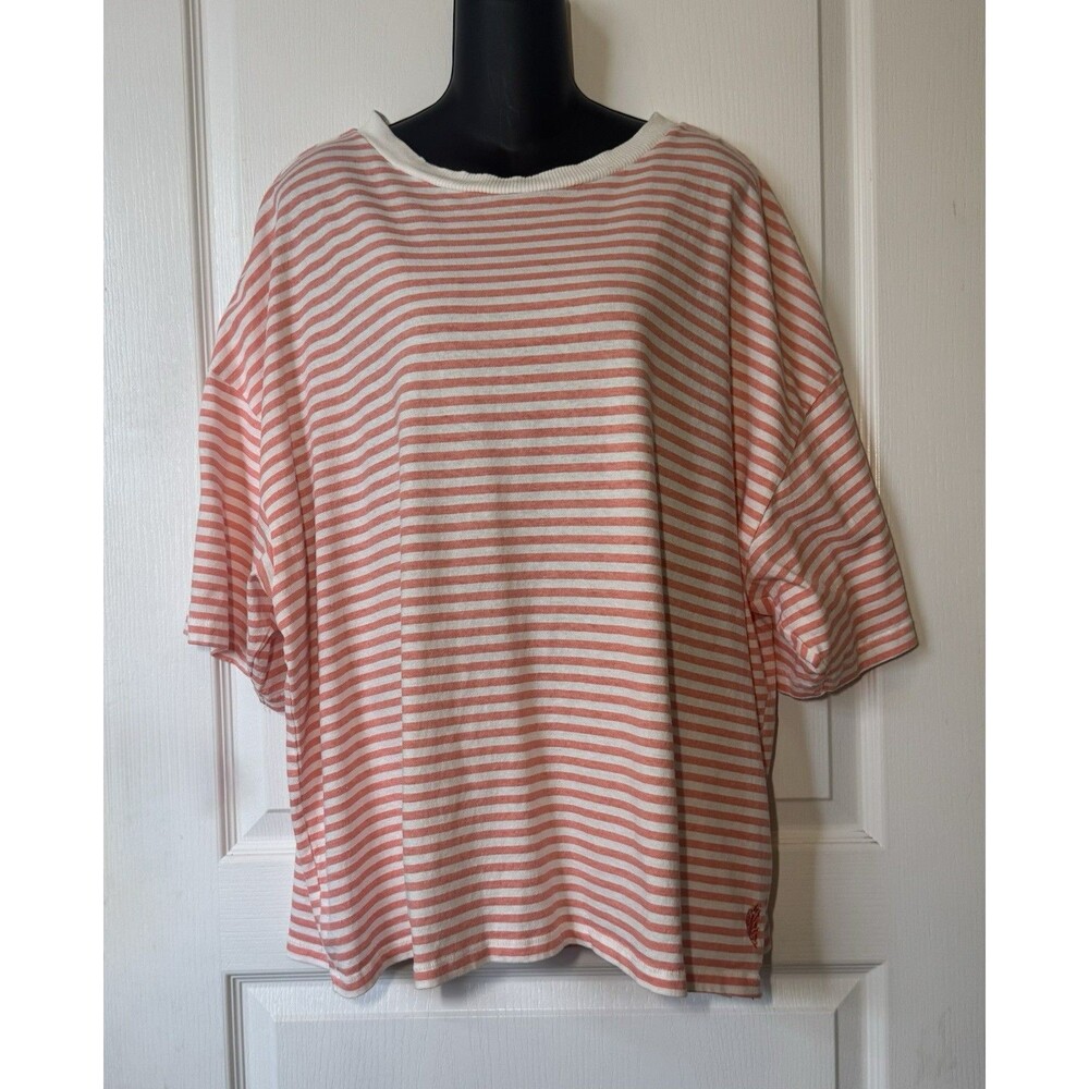 Free People Movement Women's Striped Tackle Tee Size XL
